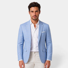 Men's Windowpane Check Slim Fit Blazer
