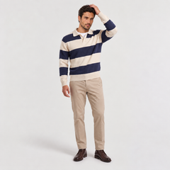 Jersey Polo Hombre Punto Rayas Clásico