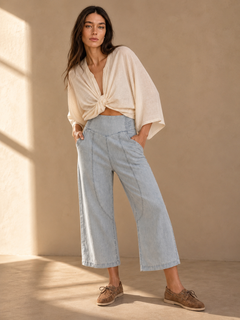 Pantalón Mujer Ancho Estilo Harén