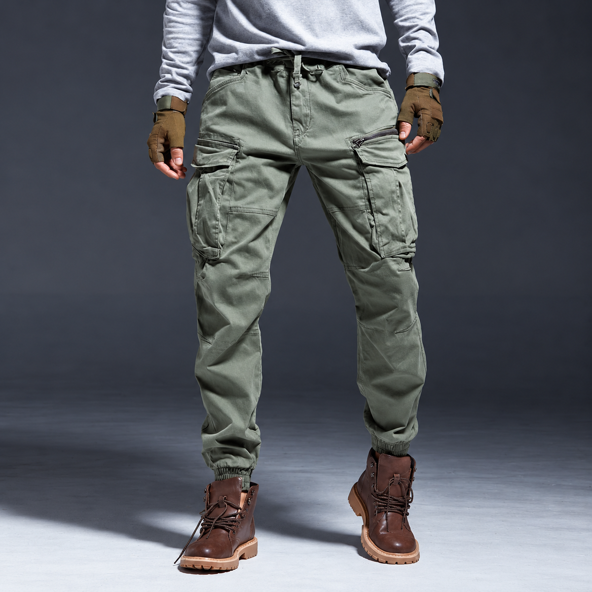 Men's Urban Cargo Joggers - Casual Streetwear Pants