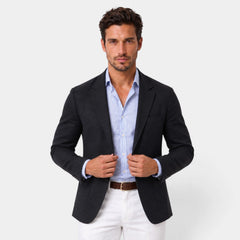 Blazer de Punto Flexible para Hombre Estilo Smart Casual