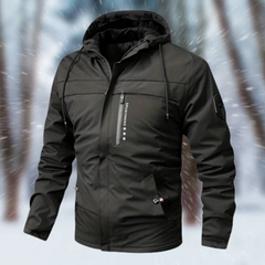 Chaqueta Impermeable Hombre con Capucha - Abrigo Cálido de Invierno