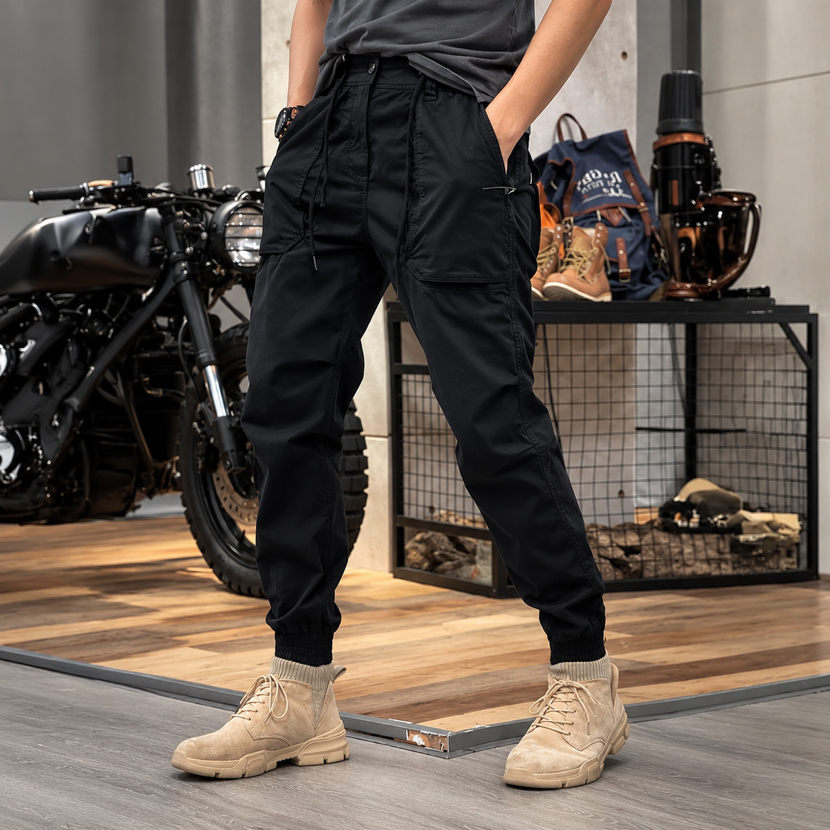 Pantalón Cargo Elástico para Hombre