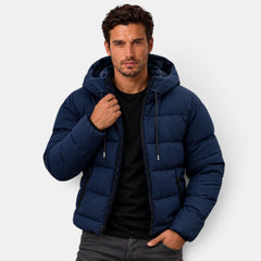 Chaqueta Acolchada Confort para Hombre con Capucha
