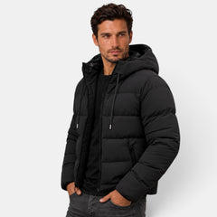 Chaqueta Acolchada Confort para Hombre con Capucha