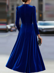 Long Sleeve Midi Wedding Guest Dress
