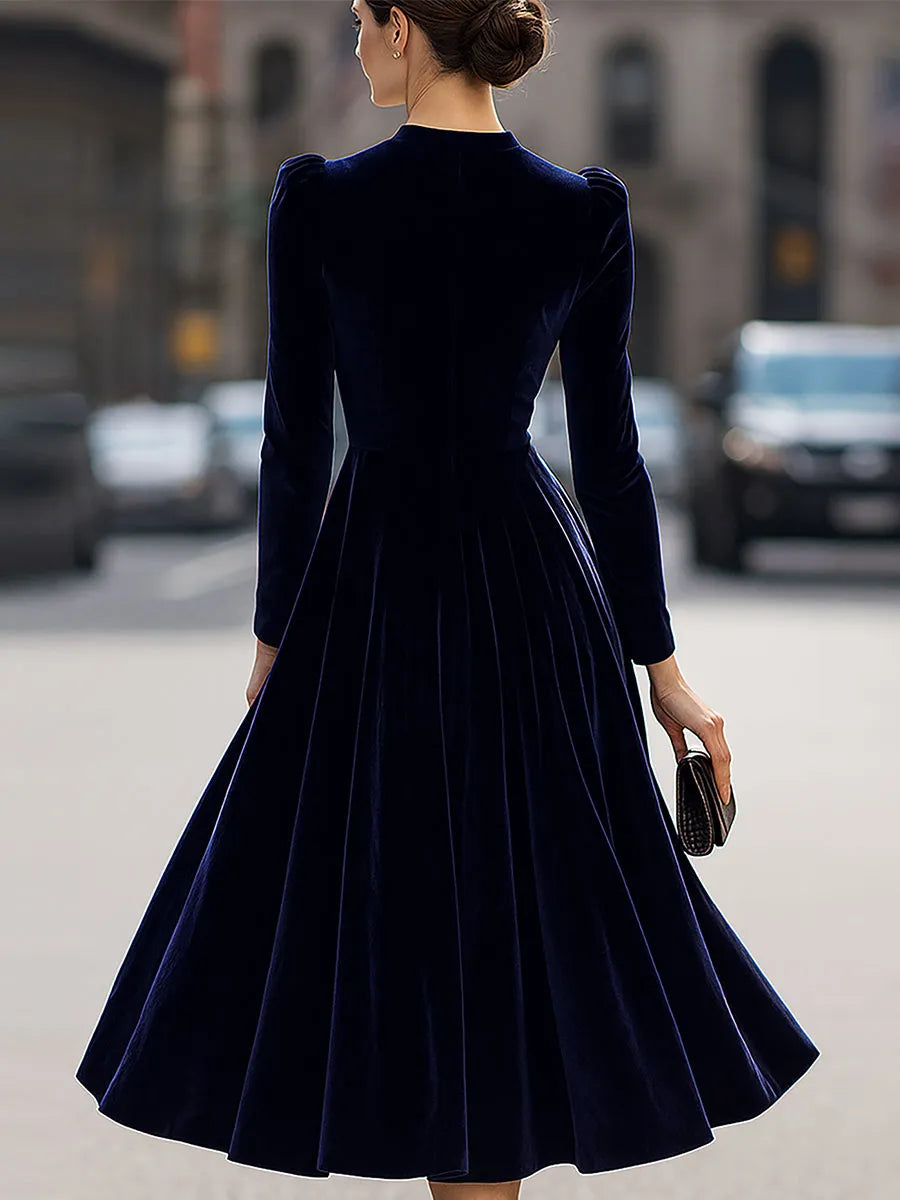 Long Sleeve Midi Wedding Guest Dress