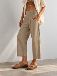 Pantalón Mujer Ancho Estilo Harén