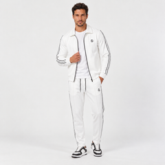 Men's Full-Zip Tracksuit Set - Jacket and Jogger Pants