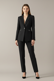 Conjunto Blazer y Pantalón Recto Mujer – Un Botón