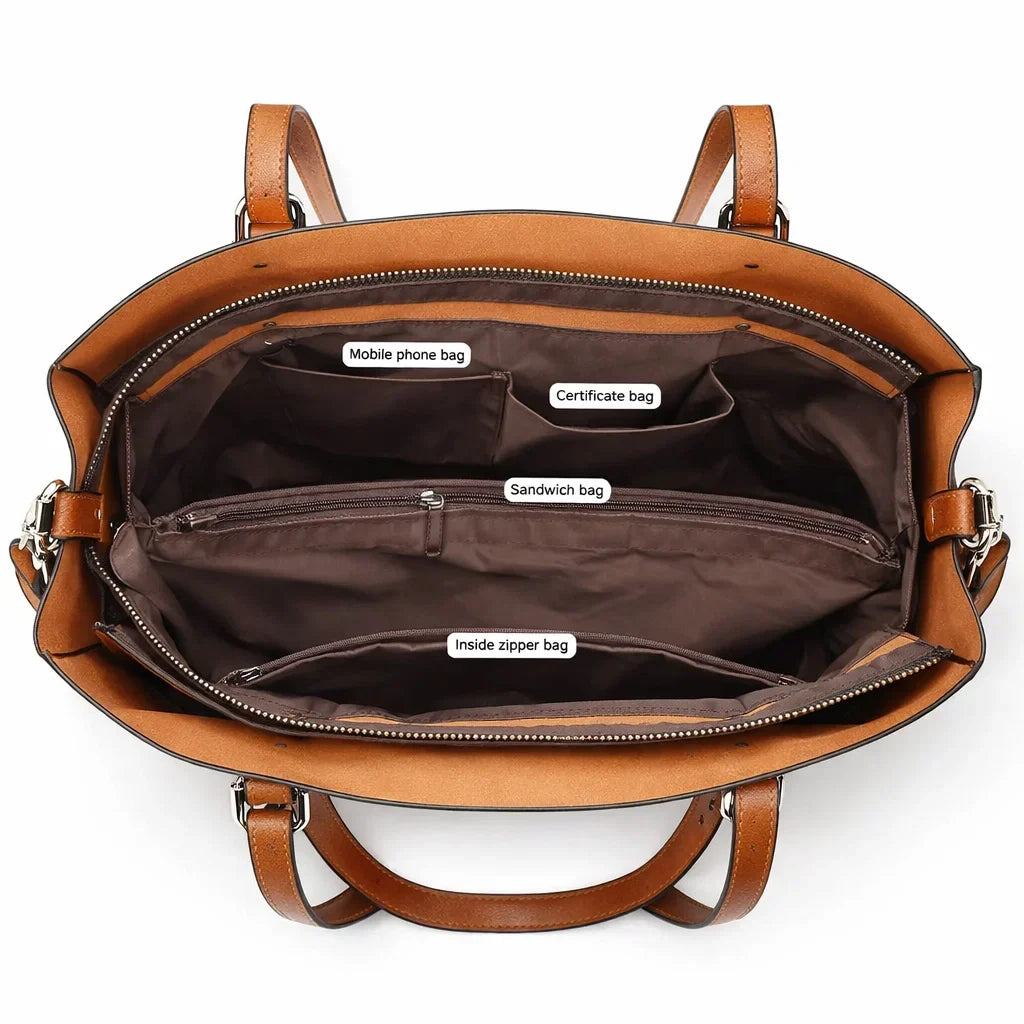 Elegant Women's Genuine Leather Crossbody Bag