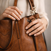 Elegant Women's Genuine Leather Crossbody Bag