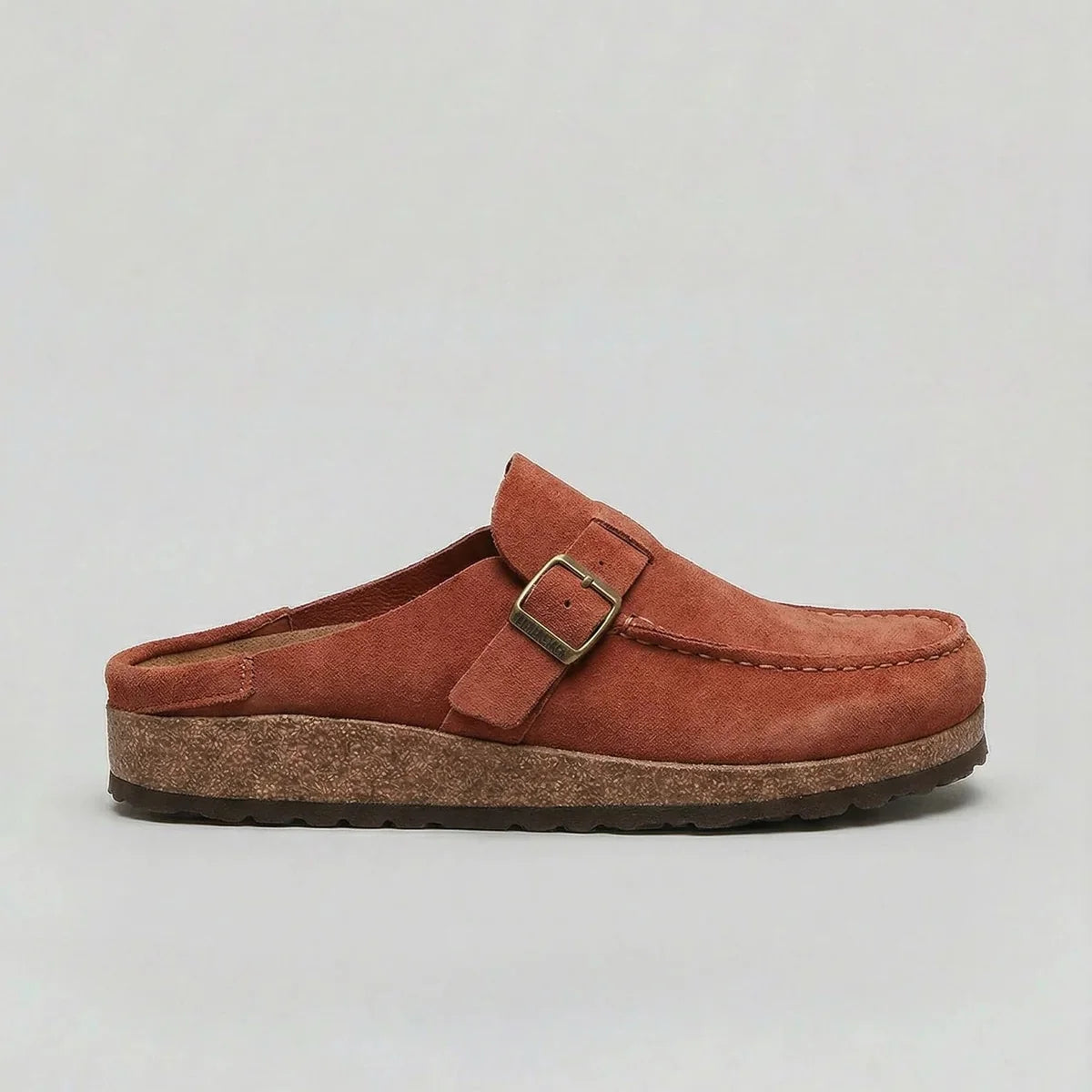 Zuecos Unisex Premium Efecto Ante – Plantilla de Corcho y Hebilla Ajustable