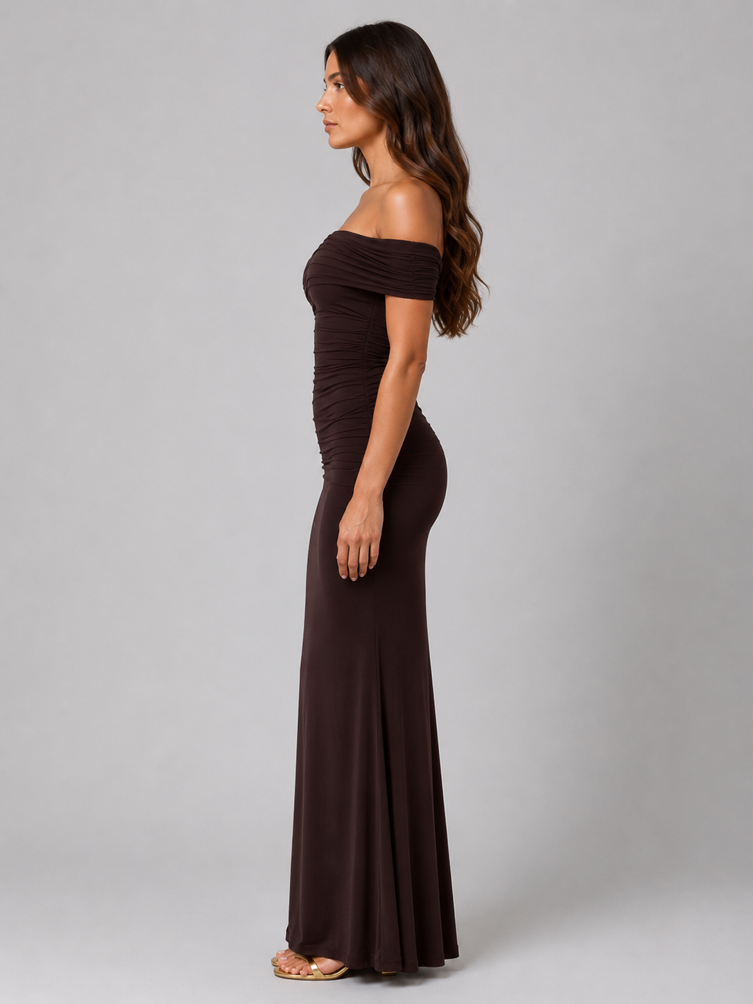 Women's Premium Asymmetrical Maxi Dress – Elegant One-Shoulder Dress