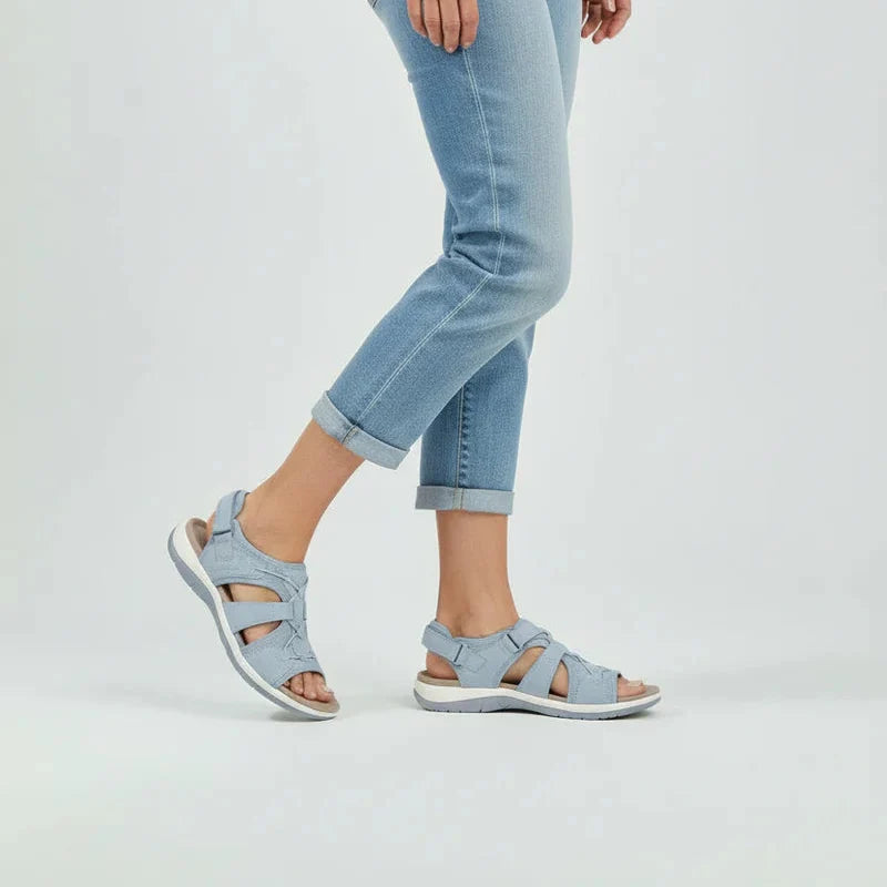 Sandalias Ortopédicas Mujer Premium – Sandalias Ajustables Cómodas para Verano