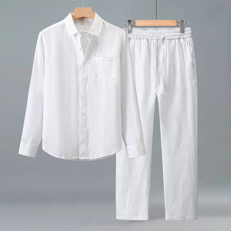 Men's Premium Linen Set – Breathable Summer Outfit