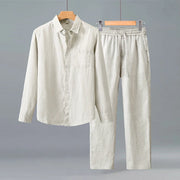 Men's Premium Linen Set – Breathable Summer Outfit
