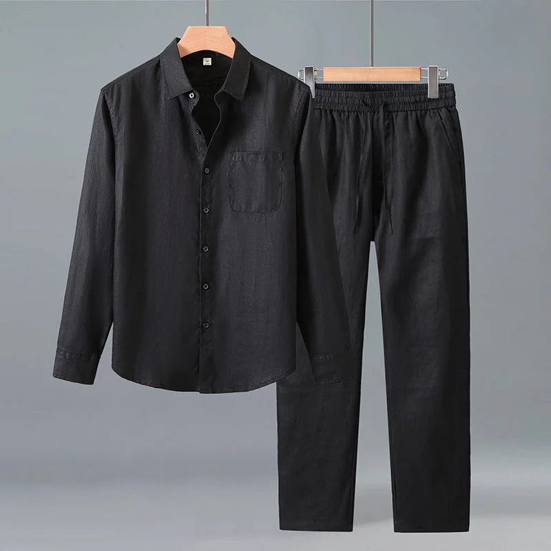 Men's Premium Linen Set – Breathable Summer Outfit