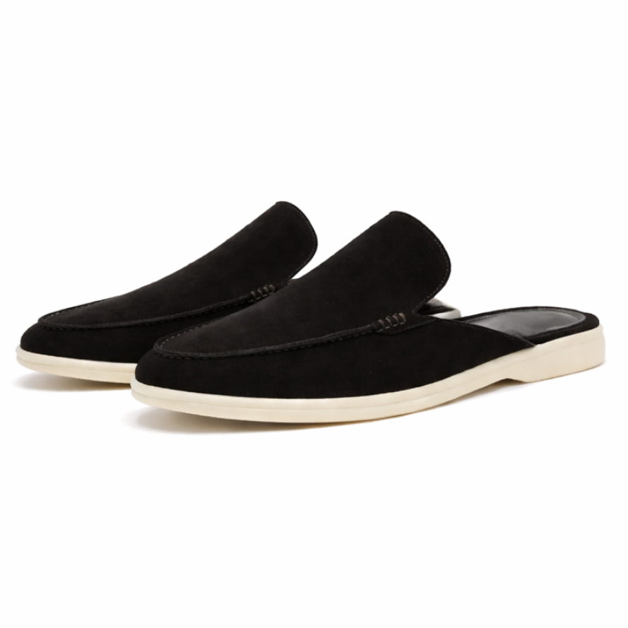 Men's Premium Open Loafers – Backless Suede Loafers