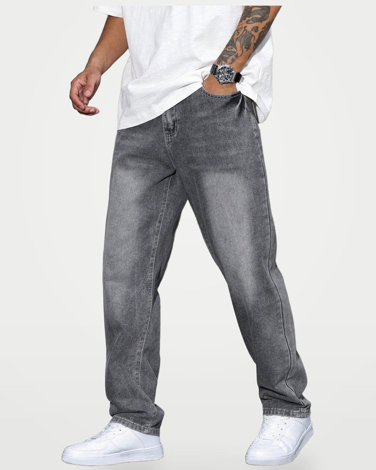 Men's Relaxed Fit Straight Leg Jeans