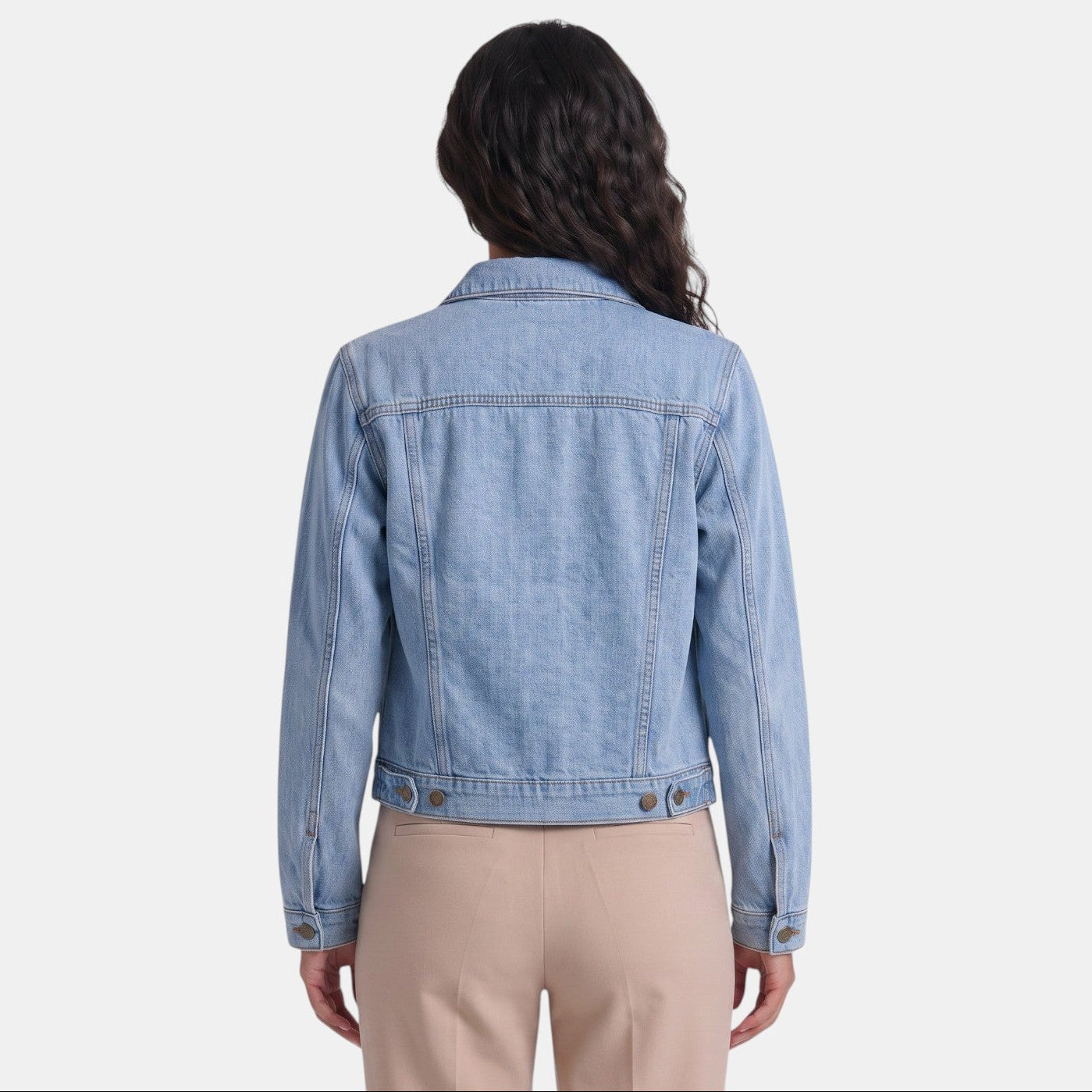 Premium Women's Denim Jacket – Classic Straight Cut
