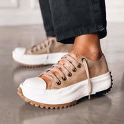 Zapatos Mujer Cómodos con Tacón Grueso Estilo Urbano
