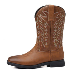 Botas vaqueras para hombre con caña bordada