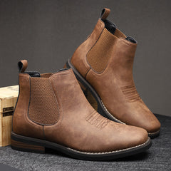 Men's Classic Laceless Chelsea Boots - Elastic Side Panels