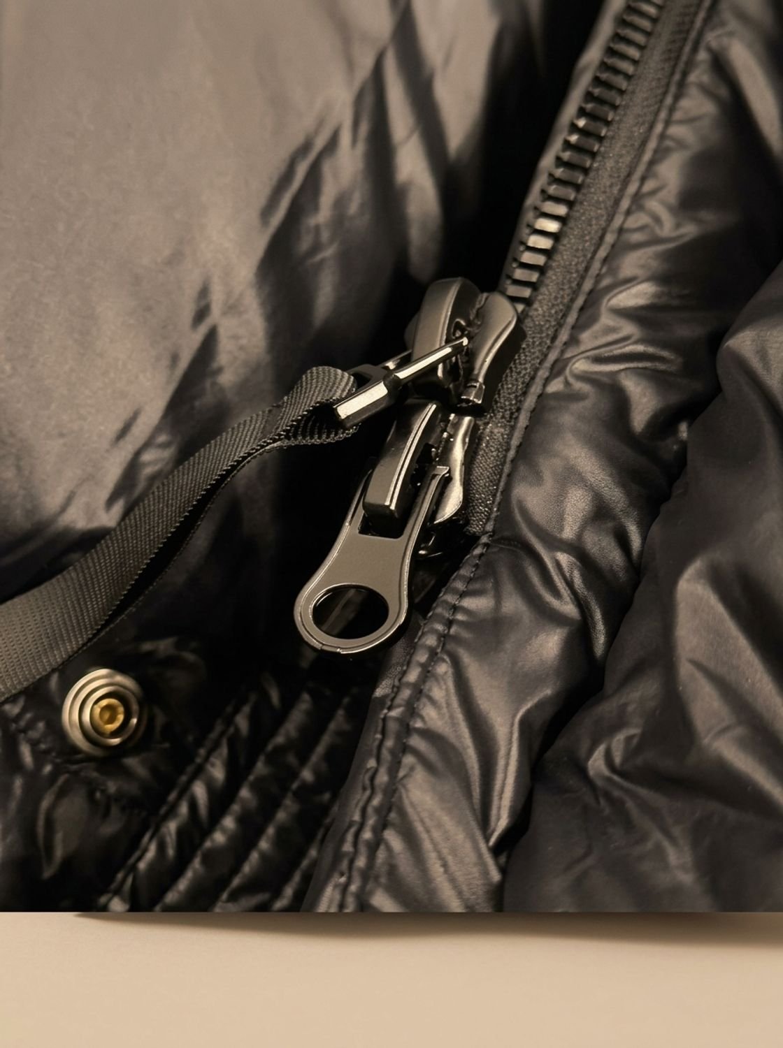 Women's Black Long Hooded Puffer Coat - Quilted Winter Parka