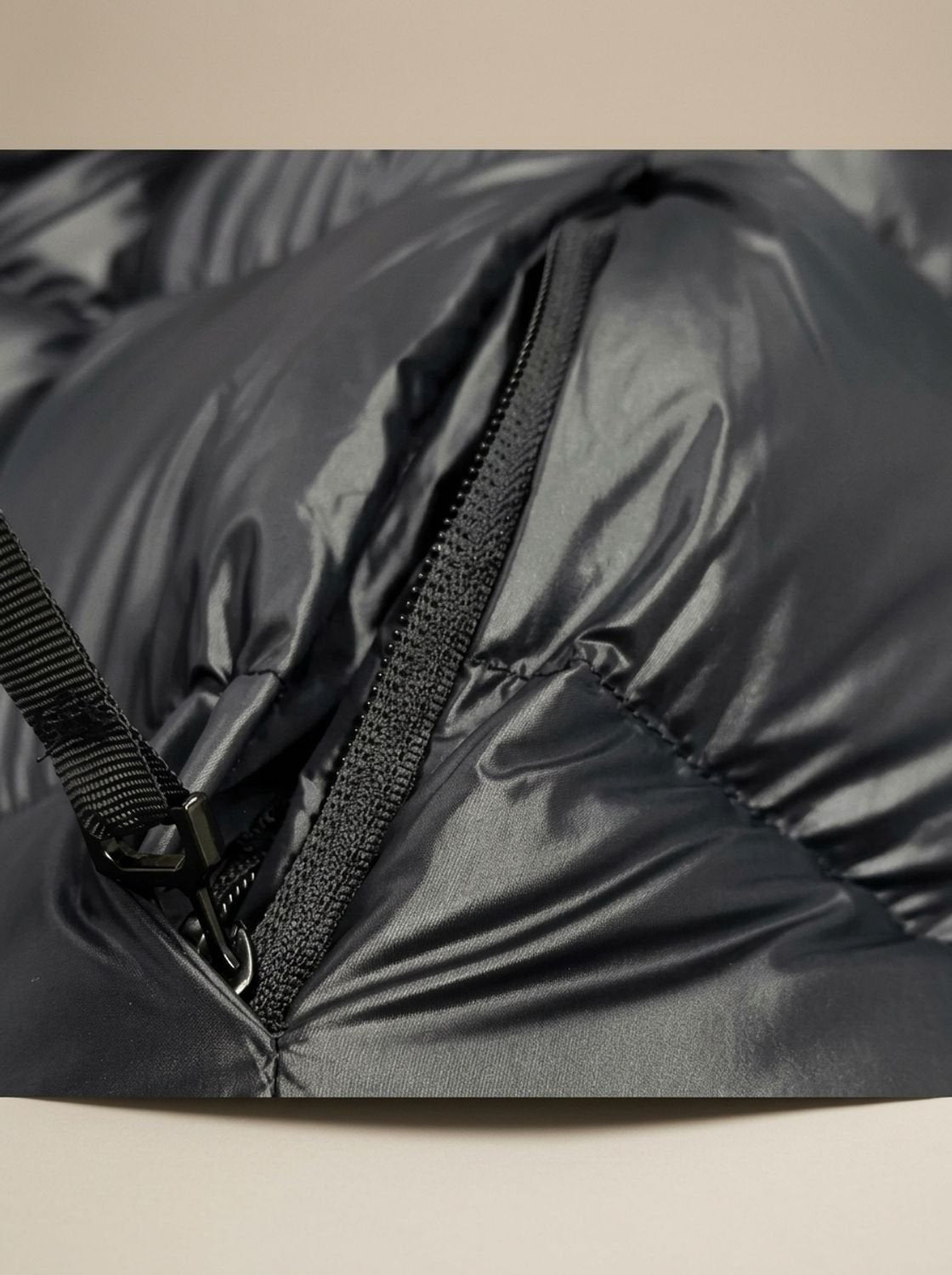 Women's Black Long Hooded Puffer Coat - Quilted Winter Parka