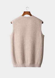 Chaleco de Cashmere Premium – 100% Cashmere Cuello Redondo