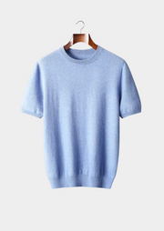 Camiseta Cashmere Hombre Premium – 100% Cashmere Cuello Redondo