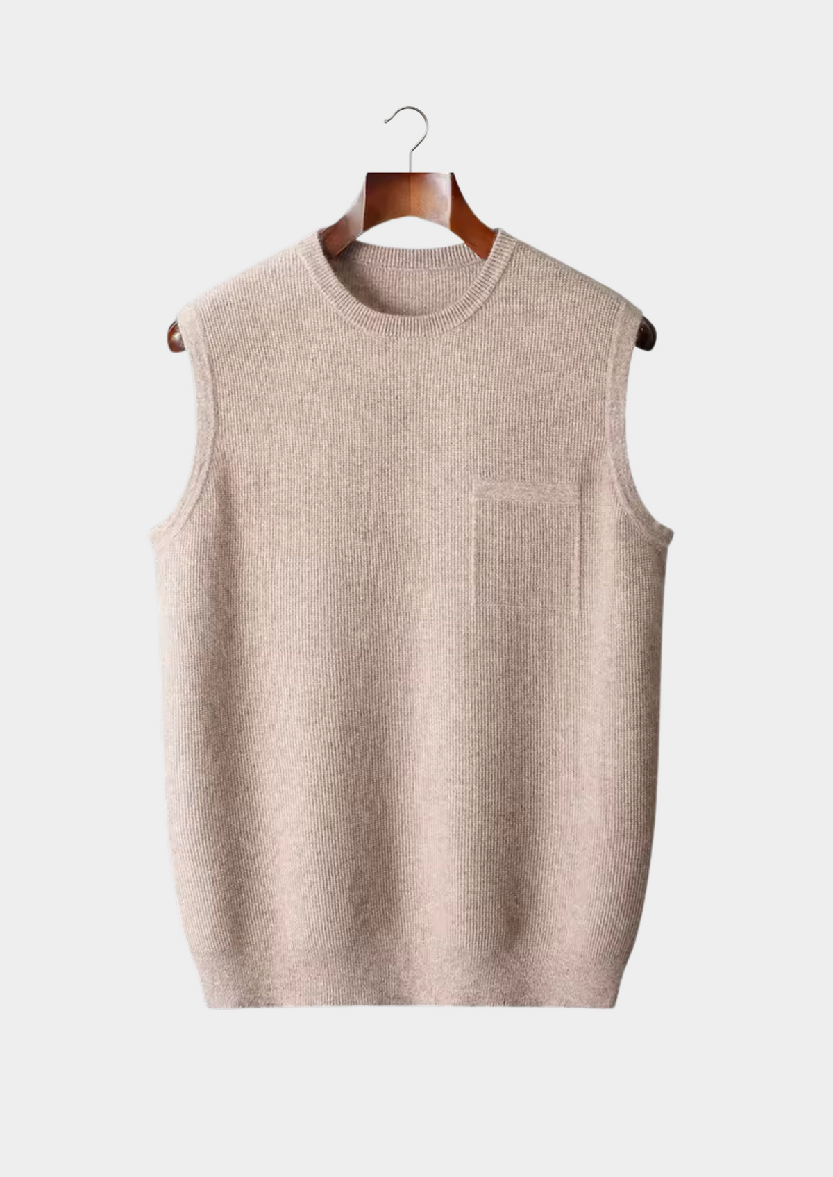 Chaleco de Cashmere Premium – 100% Cashmere Cuello Redondo