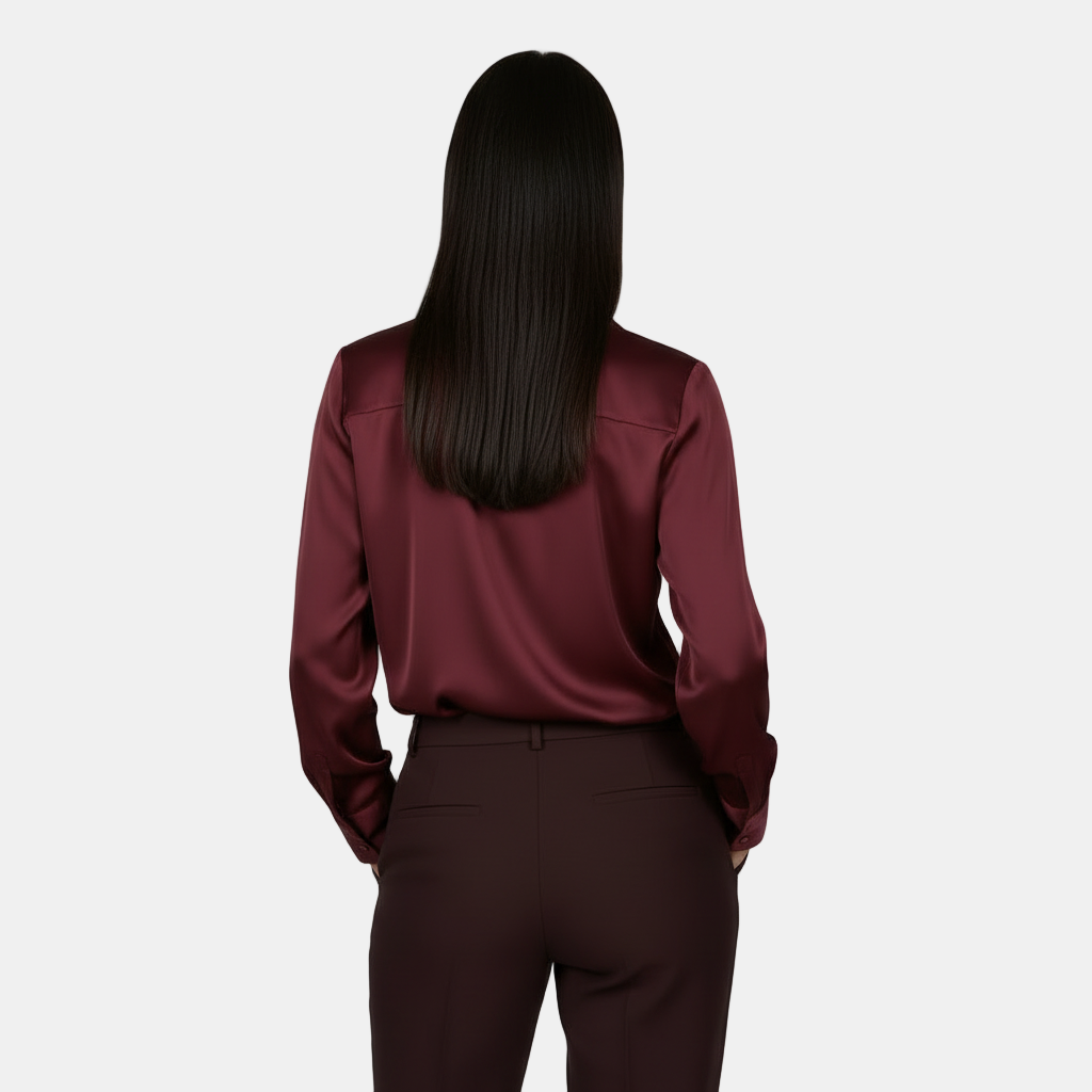 Top Manga Larga Mujer Otoño/Invierno - Escote V, Elegante y Cómodo