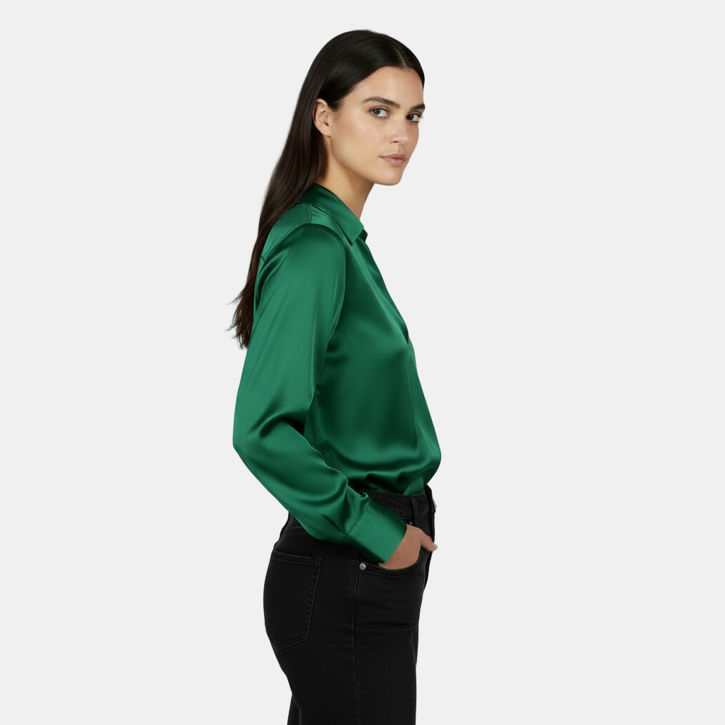 Top Manga Larga Mujer Otoño/Invierno - Escote V, Elegante y Cómodo