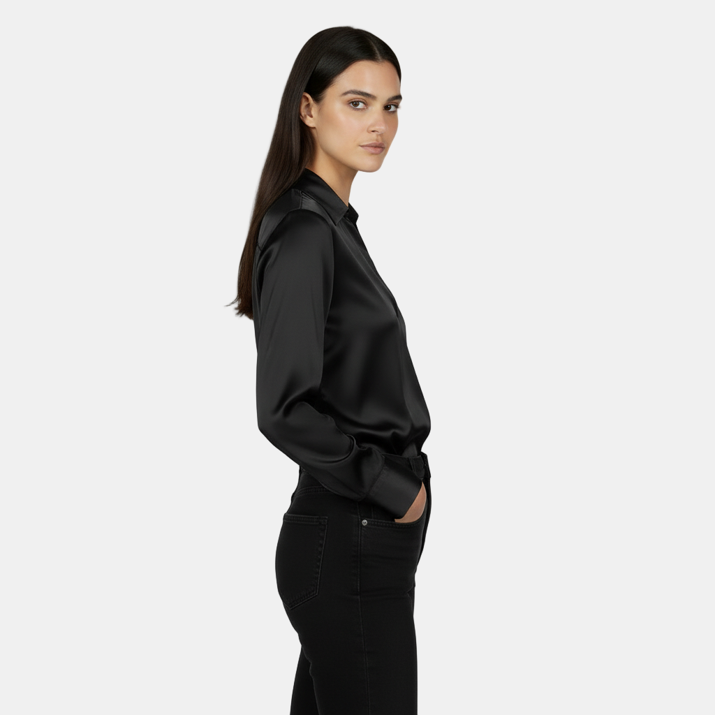 Top Manga Larga Mujer Otoño/Invierno - Escote V, Elegante y Cómodo