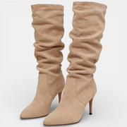Botas de Tacón de Aguja para Mujer - Ante Elegante