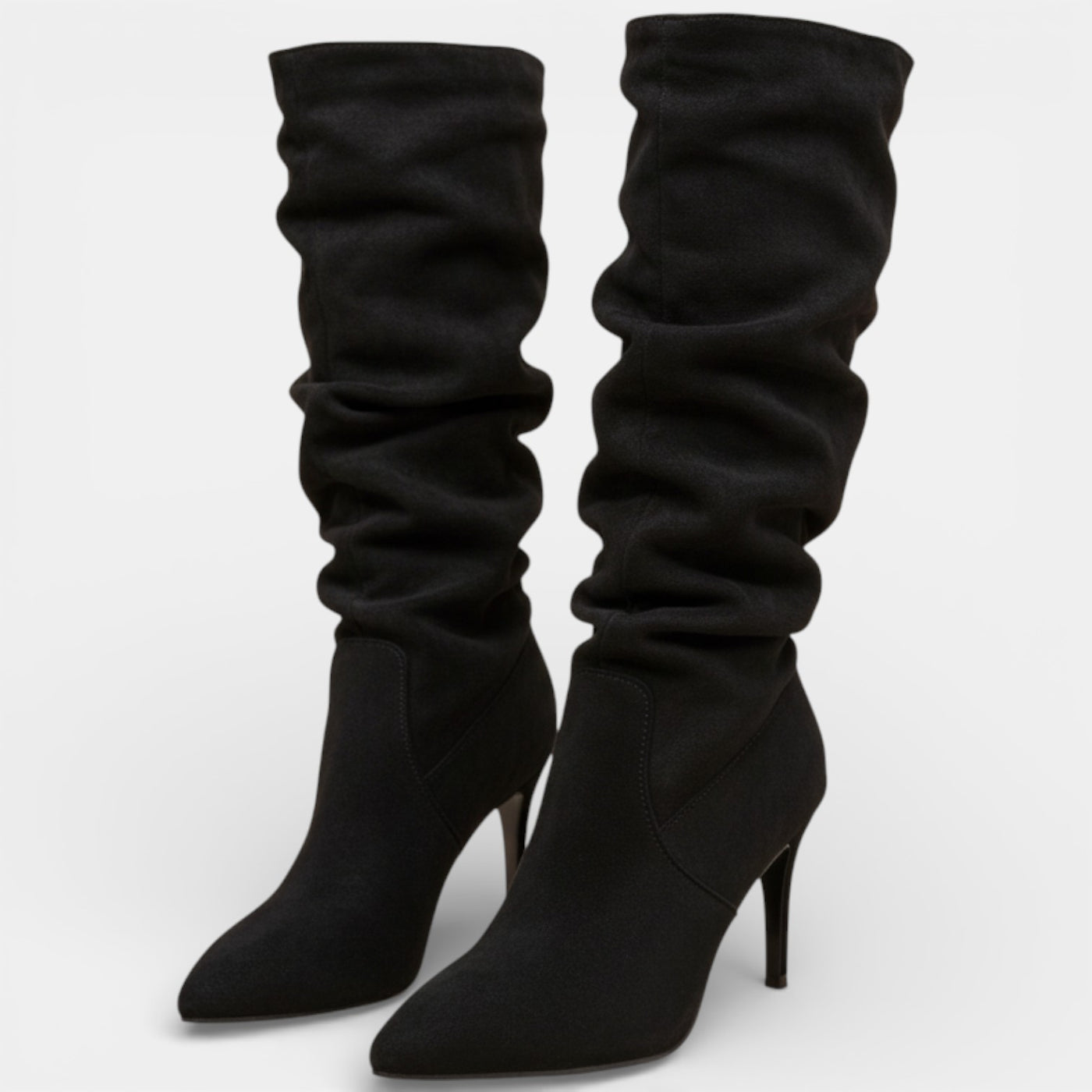Botas de Tacón de Aguja para Mujer - Ante Elegante