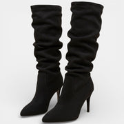 Botas de Tacón de Aguja para Mujer - Ante Elegante