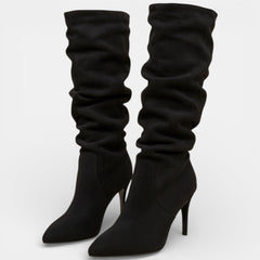 Botas de Tacón de Aguja para Mujer - Ante Elegante