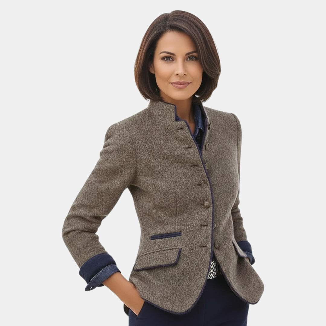 Blazer Elegante de Lana para Mujer