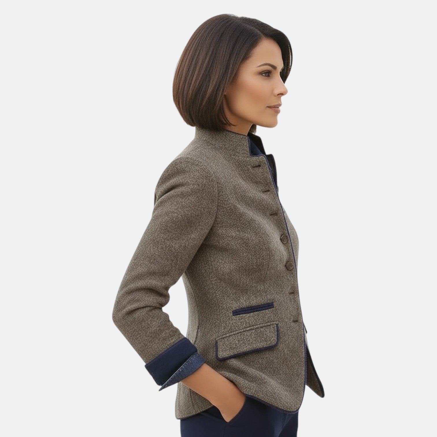 Elegant Women's Wool Blazer