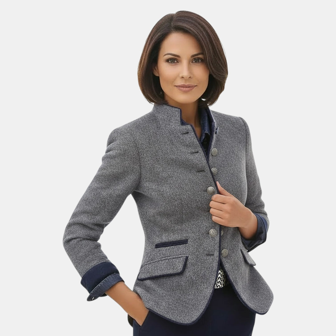 Blazer Elegante de Lana para Mujer
