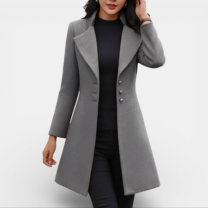 Abrigo Largo Entallado para Mujer