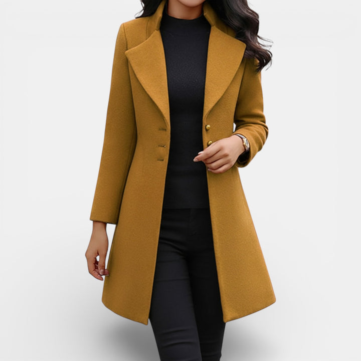 Abrigo Largo Entallado para Mujer