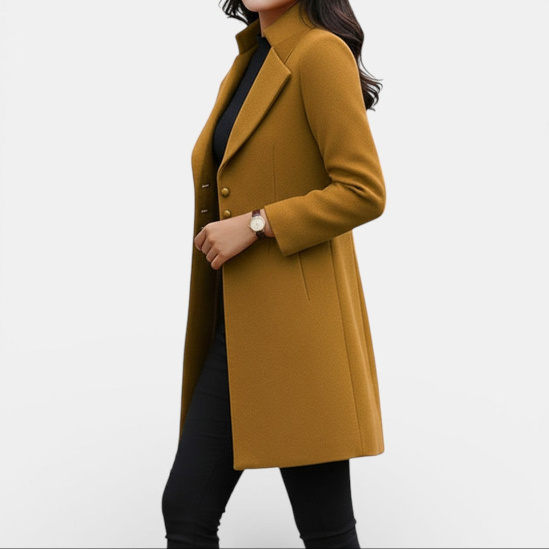 Abrigo Largo Entallado para Mujer