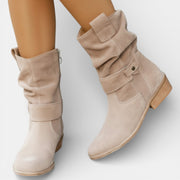 Botas Western de Mujer en Ante con Punta Fina