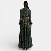 Women's Retro Dress - Long Sleeve and Belt