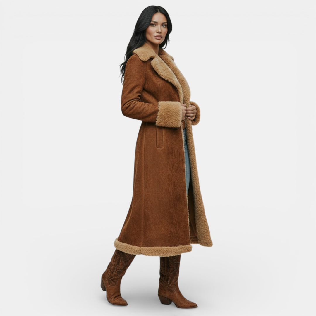 Abrigo Vaquero Vintage con Peluche para Mujer | Estilo Retro