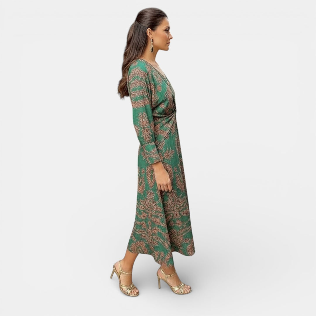 Vestido Maxi Floral Elegante